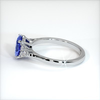 0.86 Ct. Blue Sapphire Ring, 10K White Gold 4