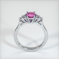 1.44 Ct. Pink Sapphire Ring, 10K White Gold 3
