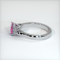 1.44 Ct. Pink Sapphire Ring, 10K White Gold 4