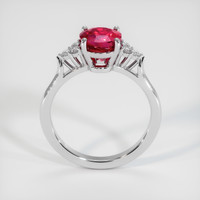 1.51 Ct. Purplish Red Ruby Ring, 10K White Gold 3