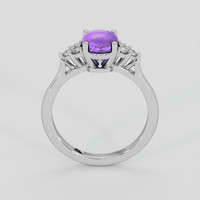 1.86 Ct. Purple Sapphire Ring, 10K White Gold 3
