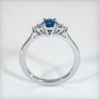 0.61 Ct. Sapphire Ring, 14K White Gold 3