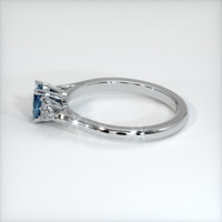 0.61 Ct. Sapphire Ring, 14K White Gold 4