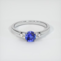 0.94 Ct. Sapphire Ring, 14K White Gold 1