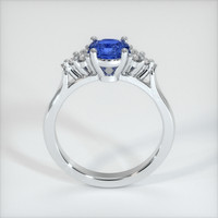 0.87 Ct. Sapphire Ring, 14K White Gold 3