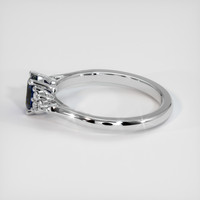 0.98 Ct. Sapphire Ring, 14K White Gold 4