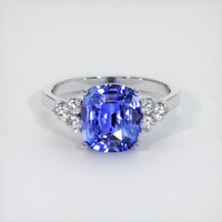 2.24 Ct. Sapphire Ring, 14K White Gold 1