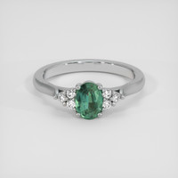 0.60 Ct. Alexandrite Ring, 14K White Gold 1