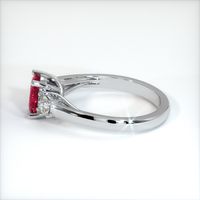 1.62 Ct. Ruby Ring, 14K White Gold 4