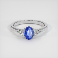 1.14 Ct. Sapphire Ring, 14K White Gold 1