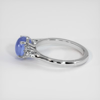 3.59 Ct. Blue Sapphire Ring, 14K White Gold 4