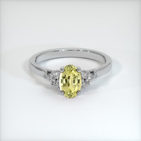0.41 Ct. Sapphire Ring, 14K White Gold 1