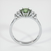 0.89 Ct. Green Sapphire Ring, 14K White Gold 3