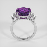 7.72 Ct. Color Change Sapphire Ring, 14K White Gold 3