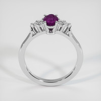 0.81 Ct. Sapphire Ring, 14K White Gold 3