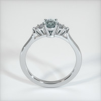0.66 Ct. Sapphire Ring, 14K White Gold 3