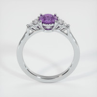 1.67 Ct. Purple Sapphire Ring, 14K White Gold 3