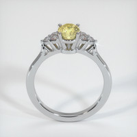 1.07 Ct. Yellow Sapphire Ring, 14K White Gold 3