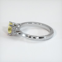 1.07 Ct. Yellow Sapphire Ring, 14K White Gold 4
