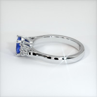 0.87 Ct. Sapphire Ring, 18K White Gold 4