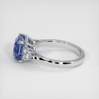 5.69 Ct. Color Change Sapphire Ring, 18K White Gold 4