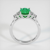 1.40 Ct. Emerald Ring, 18K White Gold 3