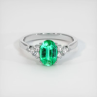 Emerald Ring 1.11 Ct. 18K White Gold Preview