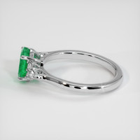 1.33 Ct. Emerald Ring, 18K White Gold 4