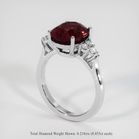 5.10 Ct. Gemstone Ring, 18K White Gold 2