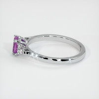 0.70 Ct. Sapphire Ring, 18K White Gold 4