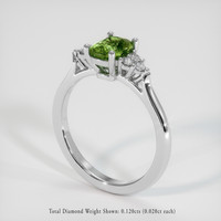1.20 Ct. Sapphire Ring, 18K White Gold 2