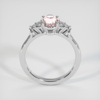 1.23 Ct. Pink Sapphire Ring, 18K White Gold 3