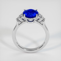 3.07 Ct. Sapphire Ring, 18K White Gold 3