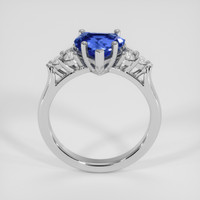 2.05 Ct. Blue Sapphire Ring, 18K White Gold 3
