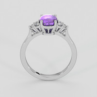 1.86 Ct. Purple Sapphire Ring, 18K White Gold 3