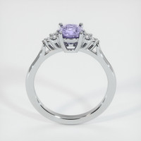 1.34 Ct. Purple Sapphire Ring, 18K White Gold 3