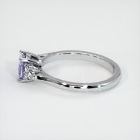 1.34 Ct. Purple Sapphire Ring, 18K White Gold 4