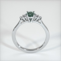 0.59 Ct. Sapphire Ring, 18K White Gold 3