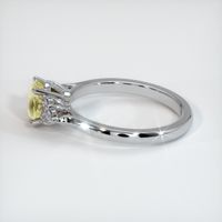 1.07 Ct. Yellow Sapphire Ring, 18K White Gold 4