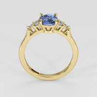 1.61 Ct. Blue Sapphire Ring, 14K White & Yellow 3