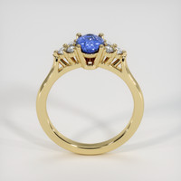 0.85 Ct. Blue Sapphire Ring, 10K Yellow Gold 3