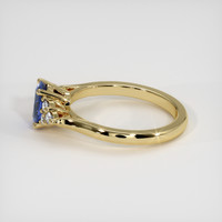 0.85 Ct. Blue Sapphire Ring, 10K Yellow Gold 4