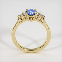 0.86 Ct. Blue Sapphire Ring, 10K Yellow Gold 3