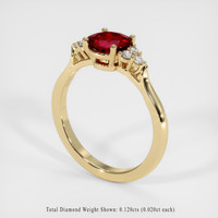 Ruby Ring 1.08 Ct., 14K Yellow Gold Preview