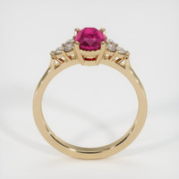 0.94 Ct. Ruby Ring, 14K Yellow Gold 3