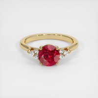1.51 Ct. Ruby Ring, 14K Yellow Gold 1