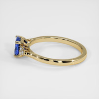 1.07 Ct. Blue Sapphire Ring, 14K Yellow Gold 4