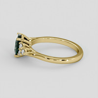 1.61 Ct. Bluish Green Sapphire Ring, 14K Yellow Gold 4