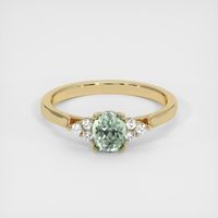 0.88 Ct. Sapphire Ring, 14K Yellow Gold 1