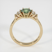 0.89 Ct. Green Sapphire Ring, 14K Yellow Gold 3